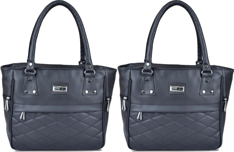 Women Black, Black Messenger Bag  (Pack of: 2)