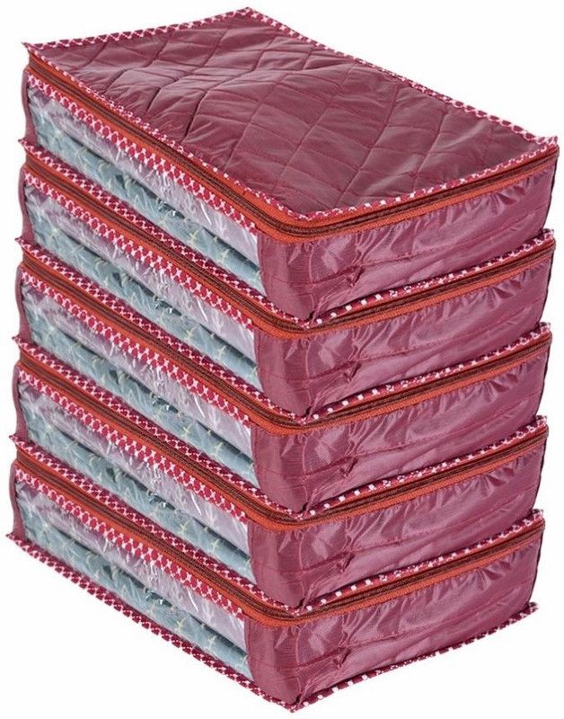 INDI BARGAIN Solid 5 Quilted Wedding Petticoat Petticoat cover  (Maroon)
