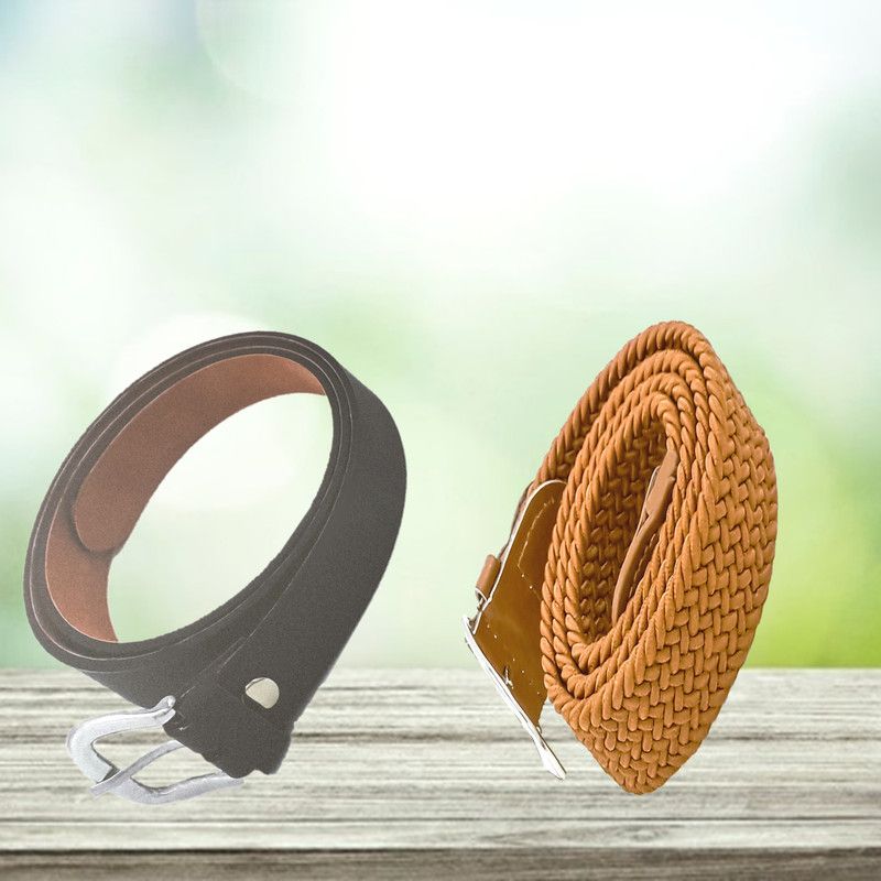 Girls Brown Artificial Leather Belt