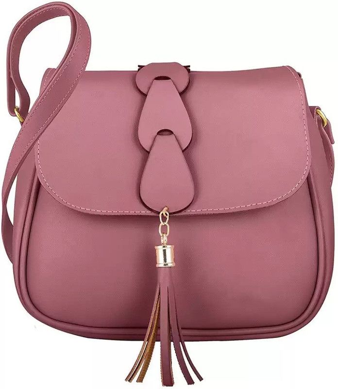 Pink Sling Bag Women's & Girls' Sling Bag (Pink)
