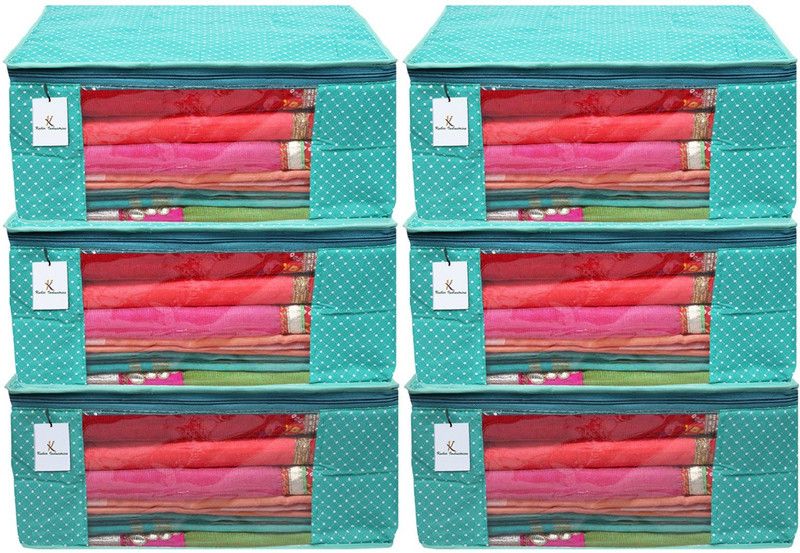 KUBER INDUSTRIES Saree Cover Quilted Saree Cover, Green-CTKTC21298 CTKTC021298  (Green)