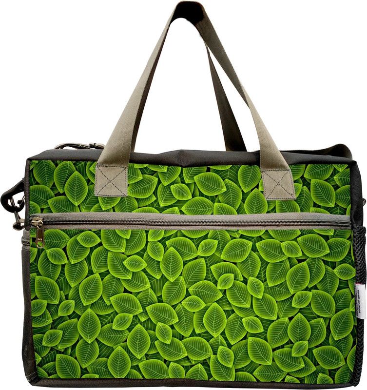 Leavs Print Cabin Size Duffel Travel bag Duffel Without Wheels