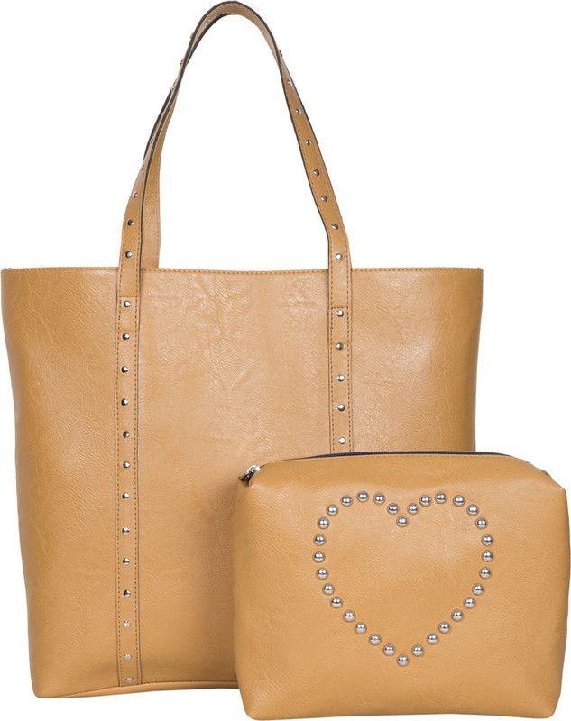 Women Brown Tote - Regular Size  (Pack of: 2)
