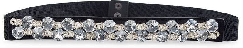Women Casual, Party Silver Artificial Leather, Fabric Belt