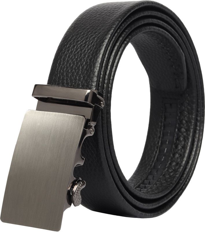 Men Formal Black Texas Leatherite Belt