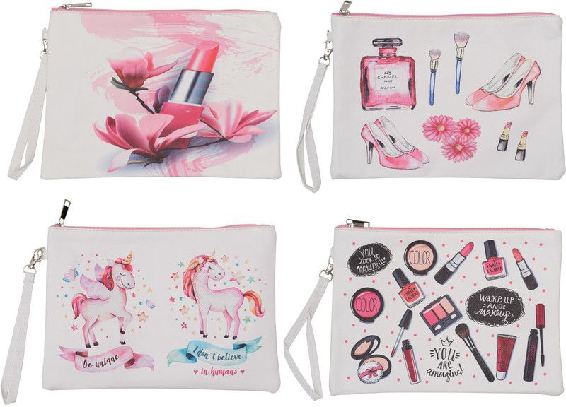 Women Multicolor Cosmetic Bag  (Pack of 4)