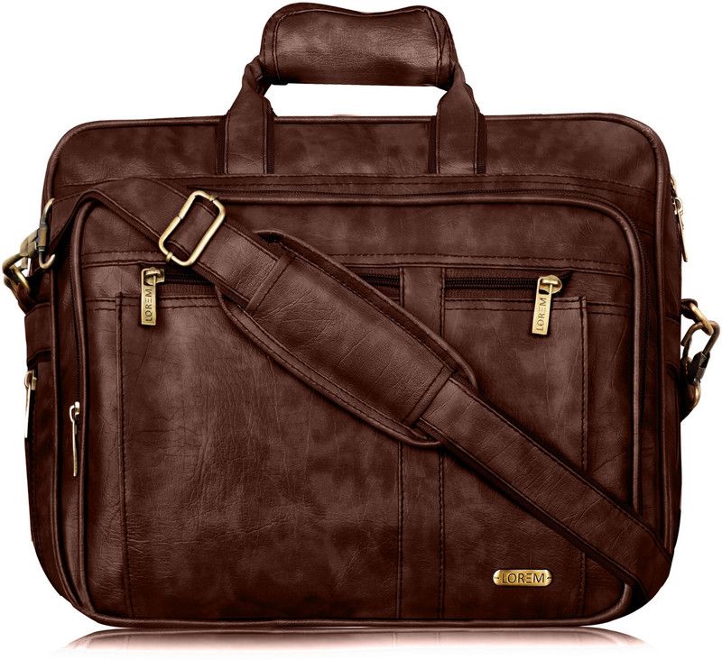 LOREM Brown Color Faux Leather 28L Messenger Bag For Men OE-New-BG63 Waterproof Messenger Bag  (Brown, 28 L)