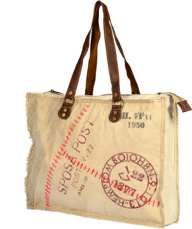 PRITI Canvas Woven PIB012 Multipurpose Bag  (Multicolor, 18 inch)