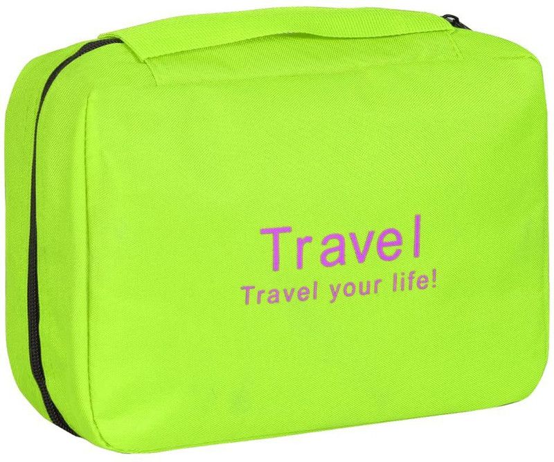 PrettyKrafts Travel Organizer Cosmetic Bags Makeup Bag Toiletry Kit Travel Bag Travel Toiletry Kit  (Green)