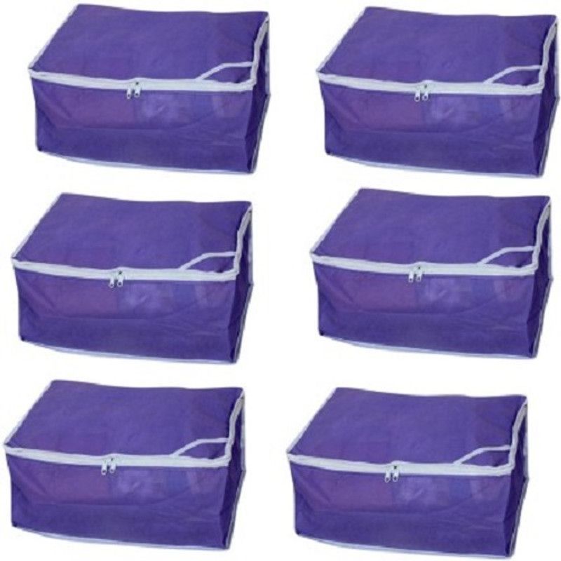 MOTHERLAND Saree Cover (Pack of 6) Stylish Regular MLR01  (Purple)