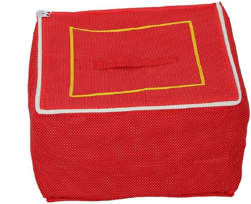 KUBER INDUSTRIES Designer " Large Size Saree Cover,Lahenga Cover, Salwar Suit Cover (CottonMaterial) Red Color Textured Dotted -KI3181 " KI650310  (Red)