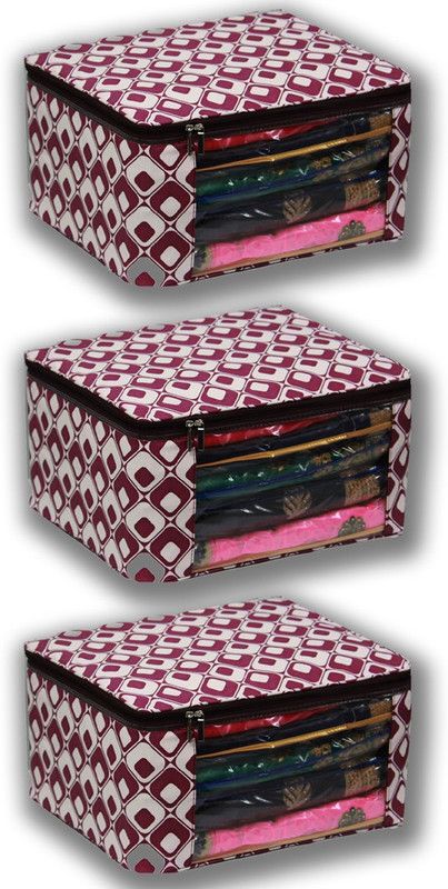 ZAKHRO 3 Multi Saree Covers ZS17149028-3  (Multicolor)