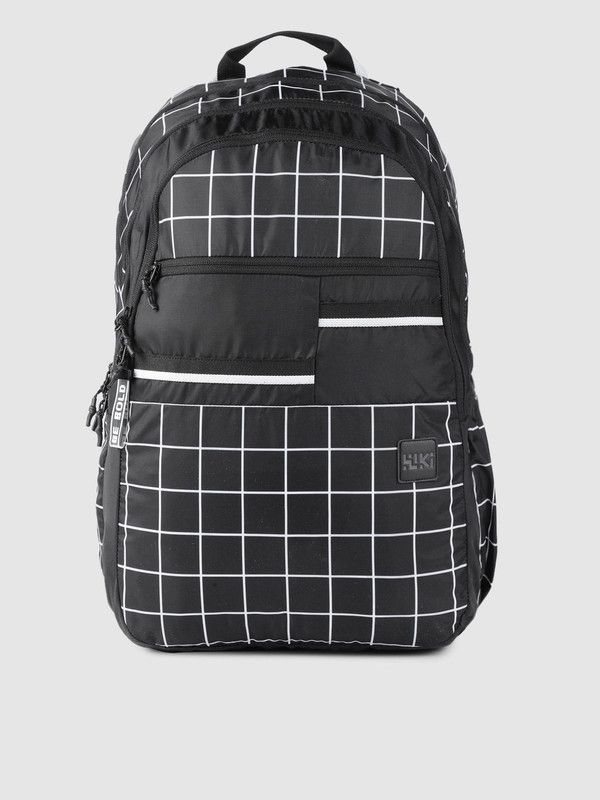 29.5 L Backpack WIKI PACK 4 Checks Black  (Black)