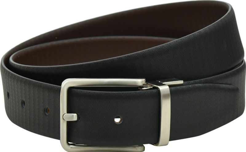 Men Formal, Party, Evening Black, Brown Genuine Leather Reversible Belt