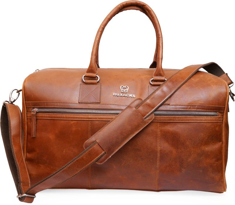 2 L Hand Duffel Bag - Leather Duffle Bag Color-Tan - Brown - Regular Capacity