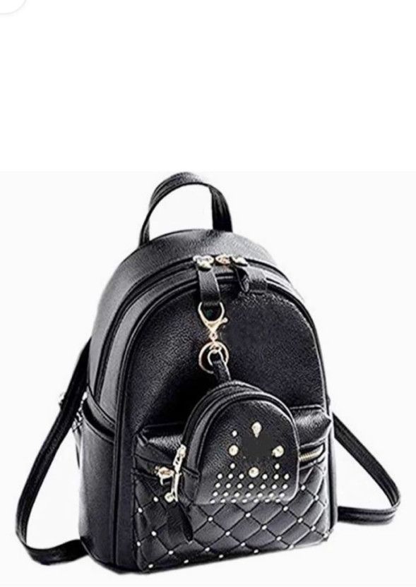 Small 7 L Backpack WOMAN BLACK BACKPACK  (Black)