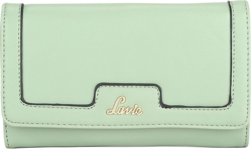 Women Casual Green Artificial Leather Wallet - Regular Size  (12 Card Slots)