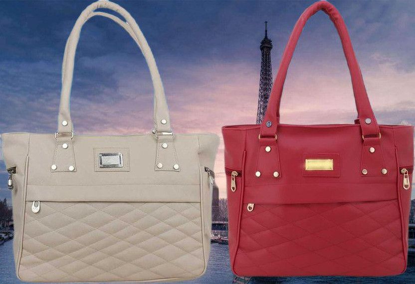 Women Beige, Maroon Messenger Bag  (Pack of: 2)