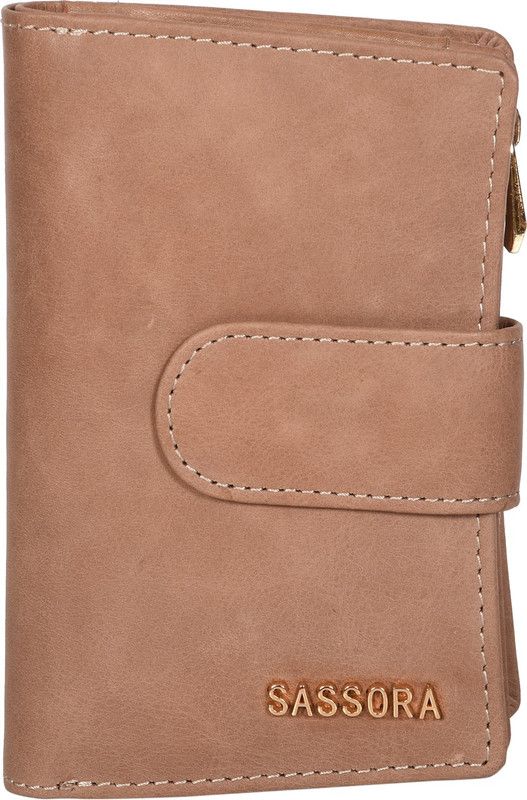Women Formal, Trendy, Casual Beige Genuine Leather RFID Wallet  (8 Card Slots)