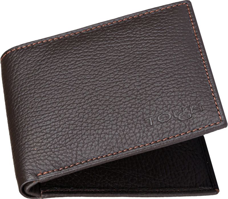 Men Casual Brown Genuine Leather Card Holder - Regular Size  (8 Card Slots)