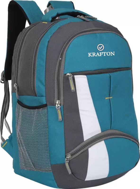 Krafton Light weight college bag/tuition bag/laptop bag/school bag/office bag 42 L Laptop Backpack  (Blue, Grey)