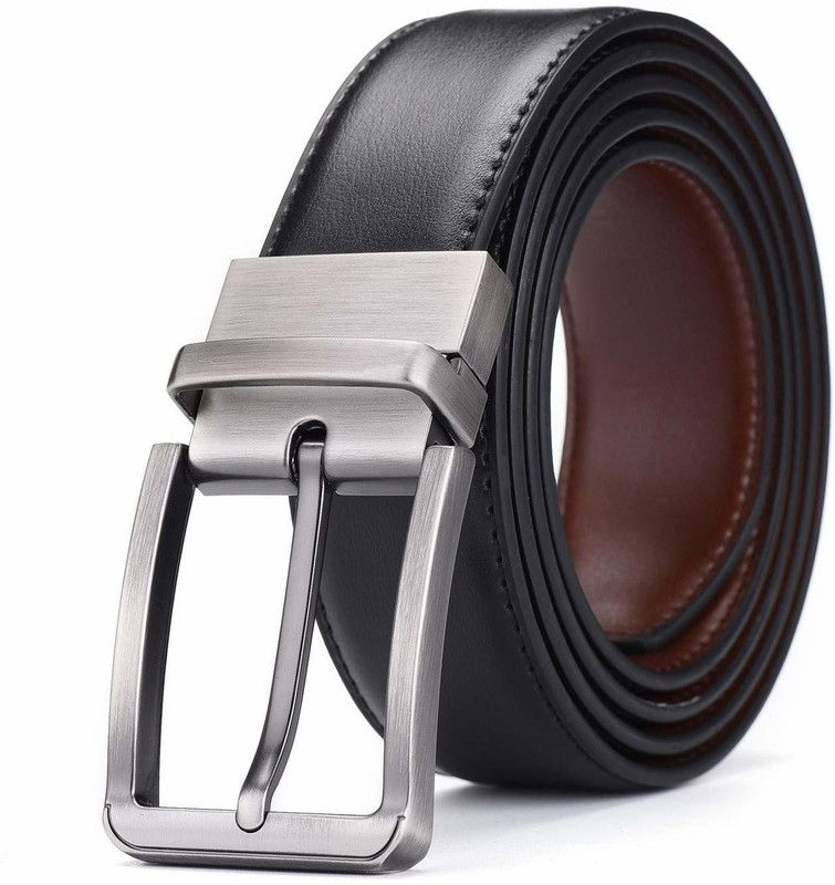 Men Casual, Formal Black, Brown Synthetic Reversible Belt