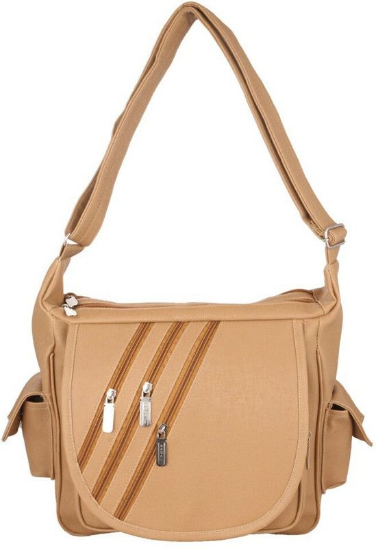 Women Beige Sling Bag - Regular Size
