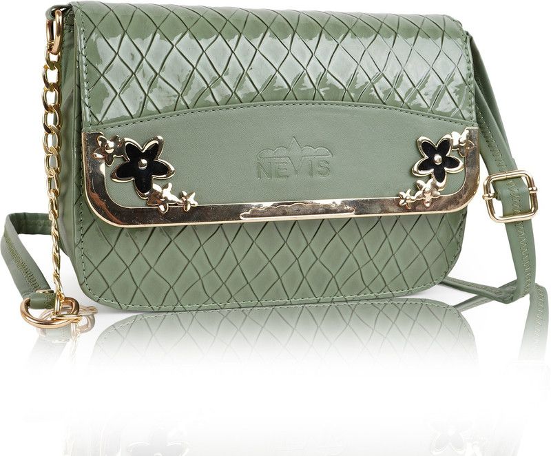 Green Sling Bag Nevis Green Sling Bag Stylish Fancy Fashionable Crossbody Women Slingbag