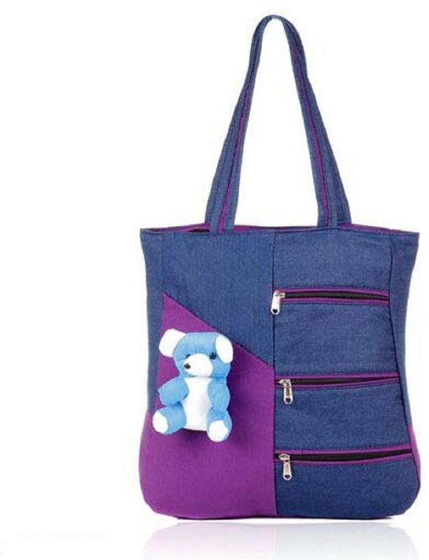 Women Multicolor, Blue Tote