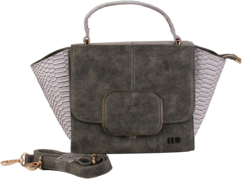 Women Green, Grey Tote - Mini