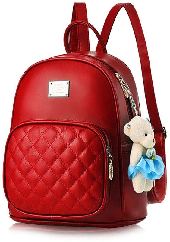 Small 10 L Backpack 2020 New Design Women/Girls Fashion Backpack Pack Of 1  (Red)