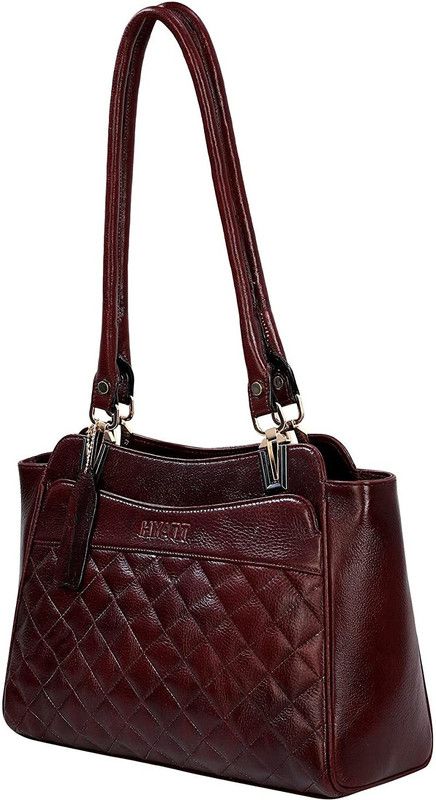 Brown, Black Women Hand-held Bag - Medium