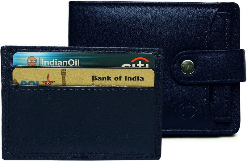 Boys Trendy, Formal, Travel Blue Genuine Leather RFID Wallet  (9 Card Slots)