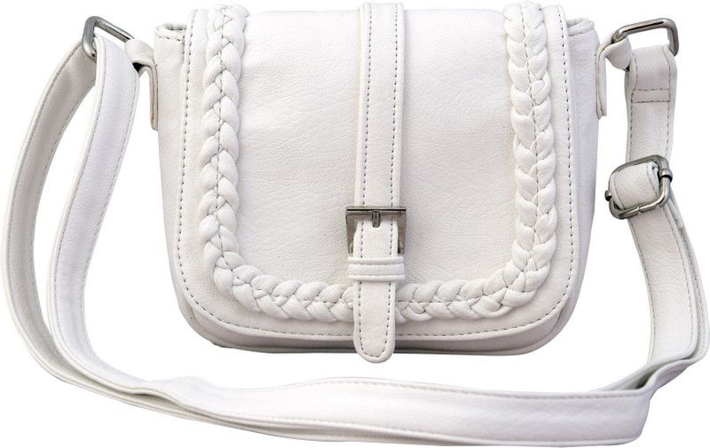White Women Sling Bag - Extra Large