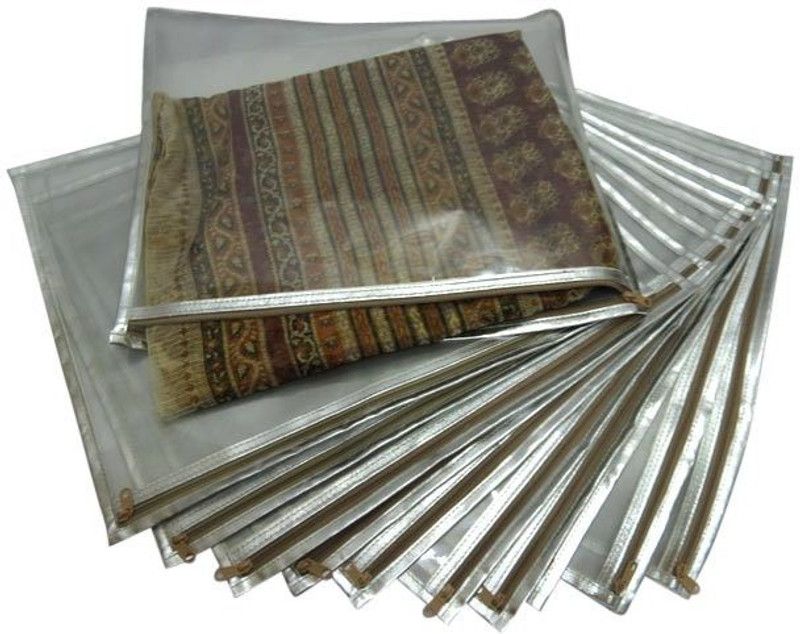 Ruhi's Creations 1 Saree Cover Silver - Set of 10 RH000101013  (Silver)