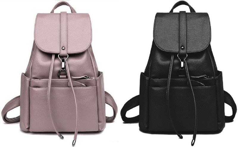 Party Wear Backpack Latest New Trendy Women And Girls 7 L No Backpack  (Khaki, Black)