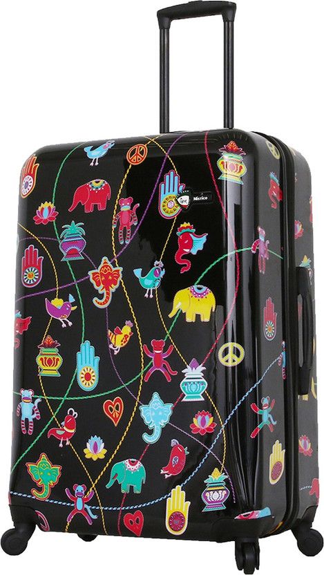 Large Check-in Suitcase (72 cm) - MUSTANG 20" ABS ROLLING CARRY-ON NAVY - Multicolor