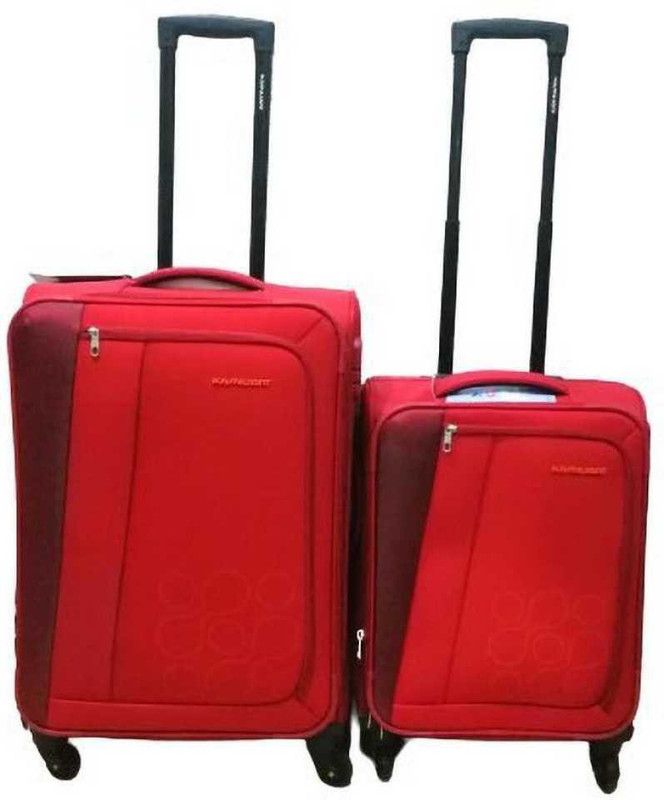 Soft Body Set of 2 Luggage - KAM KAMPALA SET ( SMALL & MEDIUM SIZE ) - Red