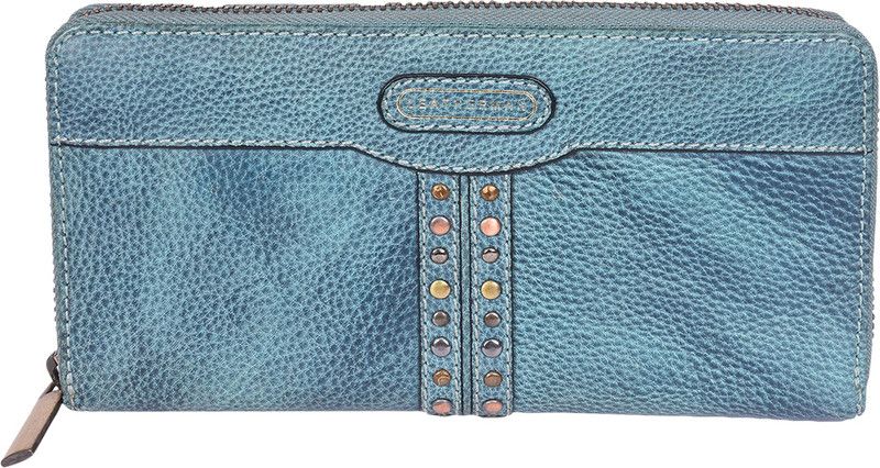 Boys Casual Blue Genuine Leather Wallet - Regular Size  (11 Card Slots)