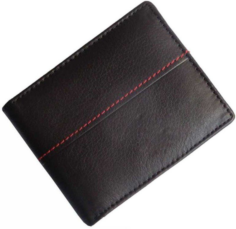 Men Brown Genuine Leather RFID Wallet - Mini  (7 Card Slots)