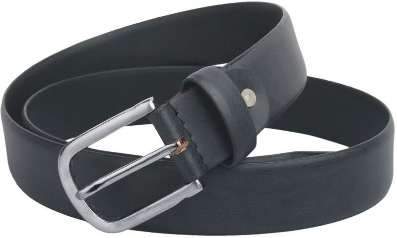 Men Formal Black Genuine Leather Belt