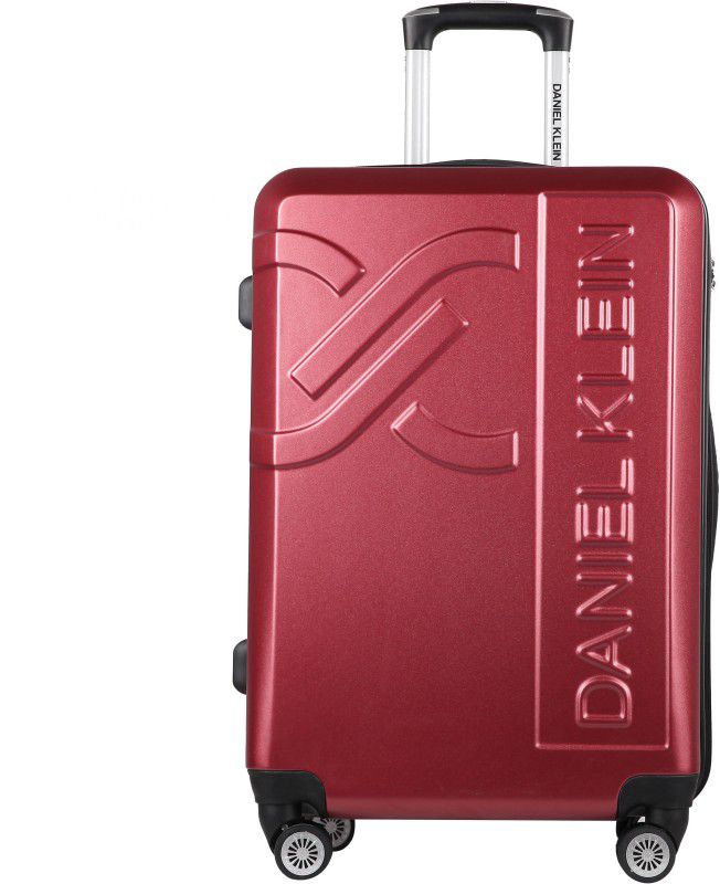 Medium Cabin Suitcase (65 cm) - Cabin Trolley Bag DKL.7003.07.M Cabin Luggage - 17 inch () - Red