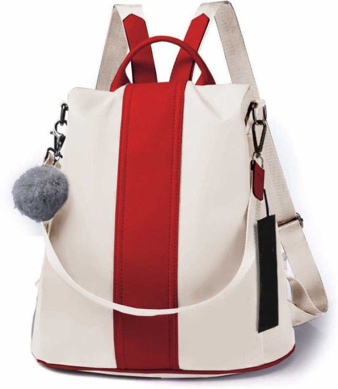 New Latest Stylish Women Backpack 5 L Backpack  (White)