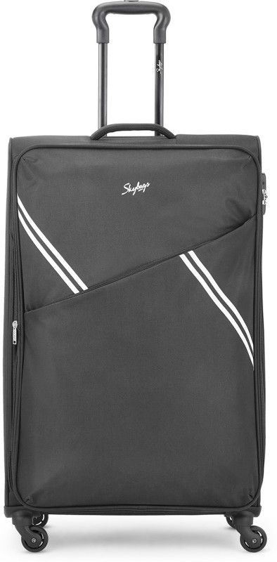 Large Check-in Suitcase (80 cm) - TRICK 4W EXP STR (E) 80 BLACK - Black