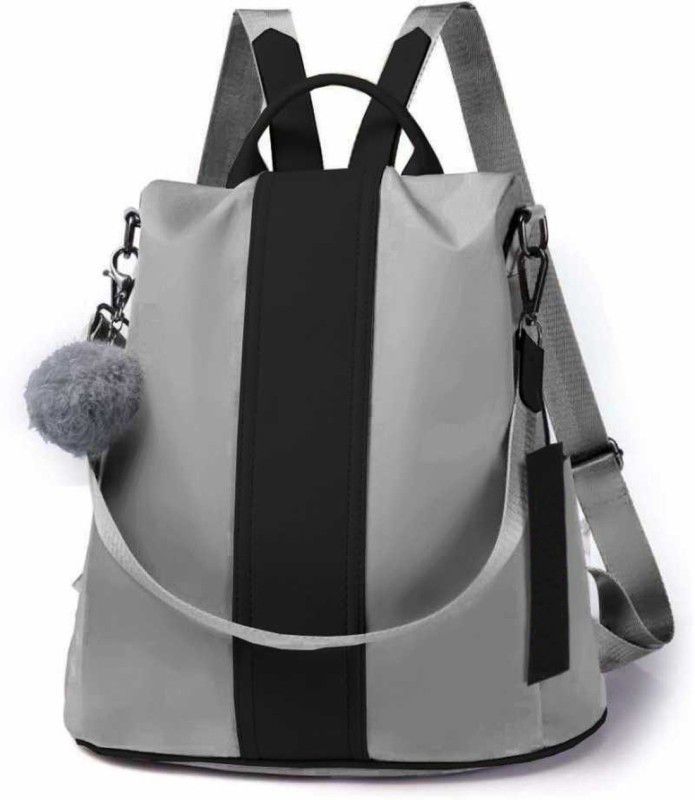 New Latest Stylish Women Backpack 5 L Backpack  (Grey)