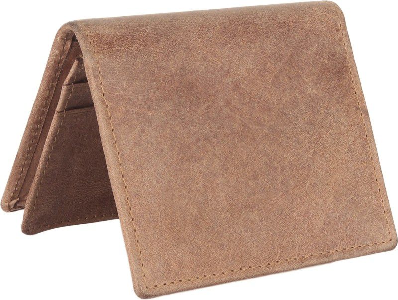 Men Brown Genuine Leather RFID Card Holder - Mini  (15 Card Slots)