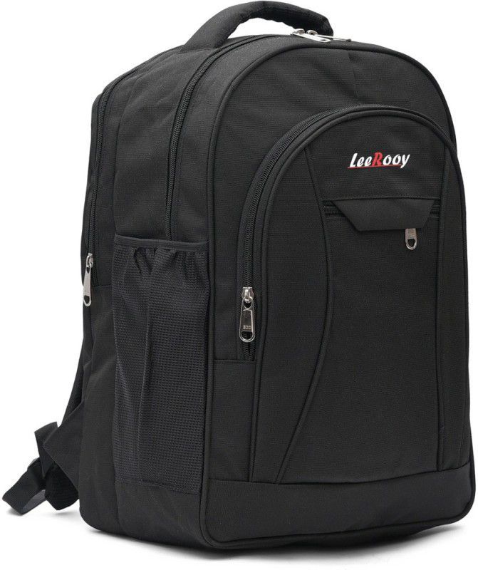 LeeRooy BG03BLACK-001 Waterproof School Bag  (Black, 32 L)