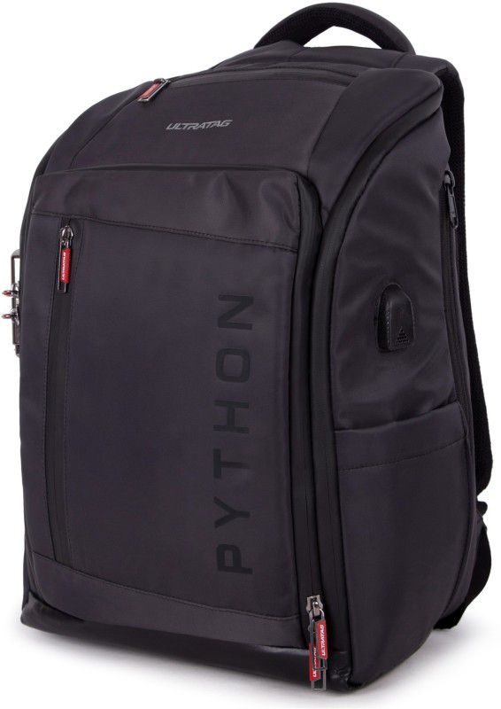 16 inch inch Expandable Laptop Backpack  (Black)