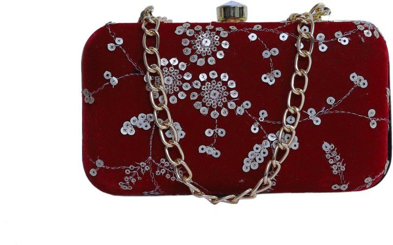 Party Maroon Clutch