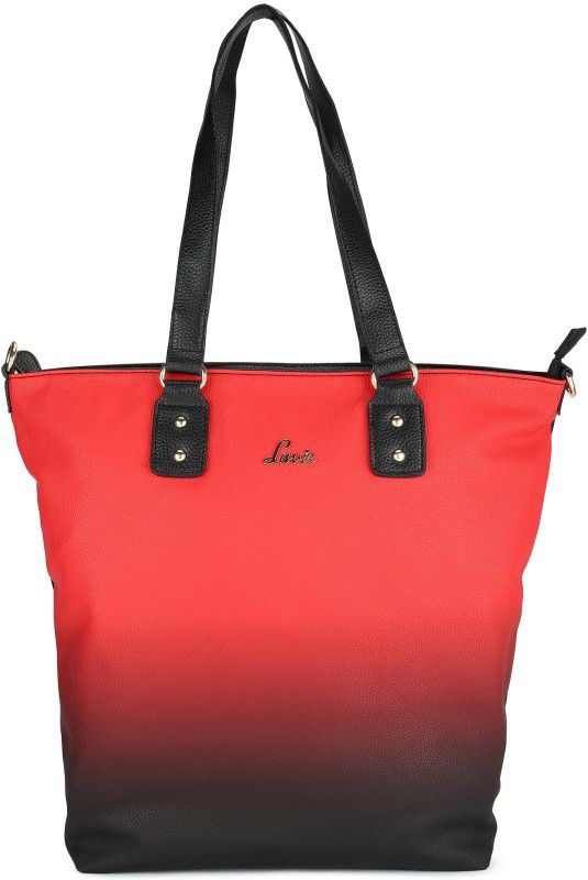 Women Red, Black Tote - Extra Spacious